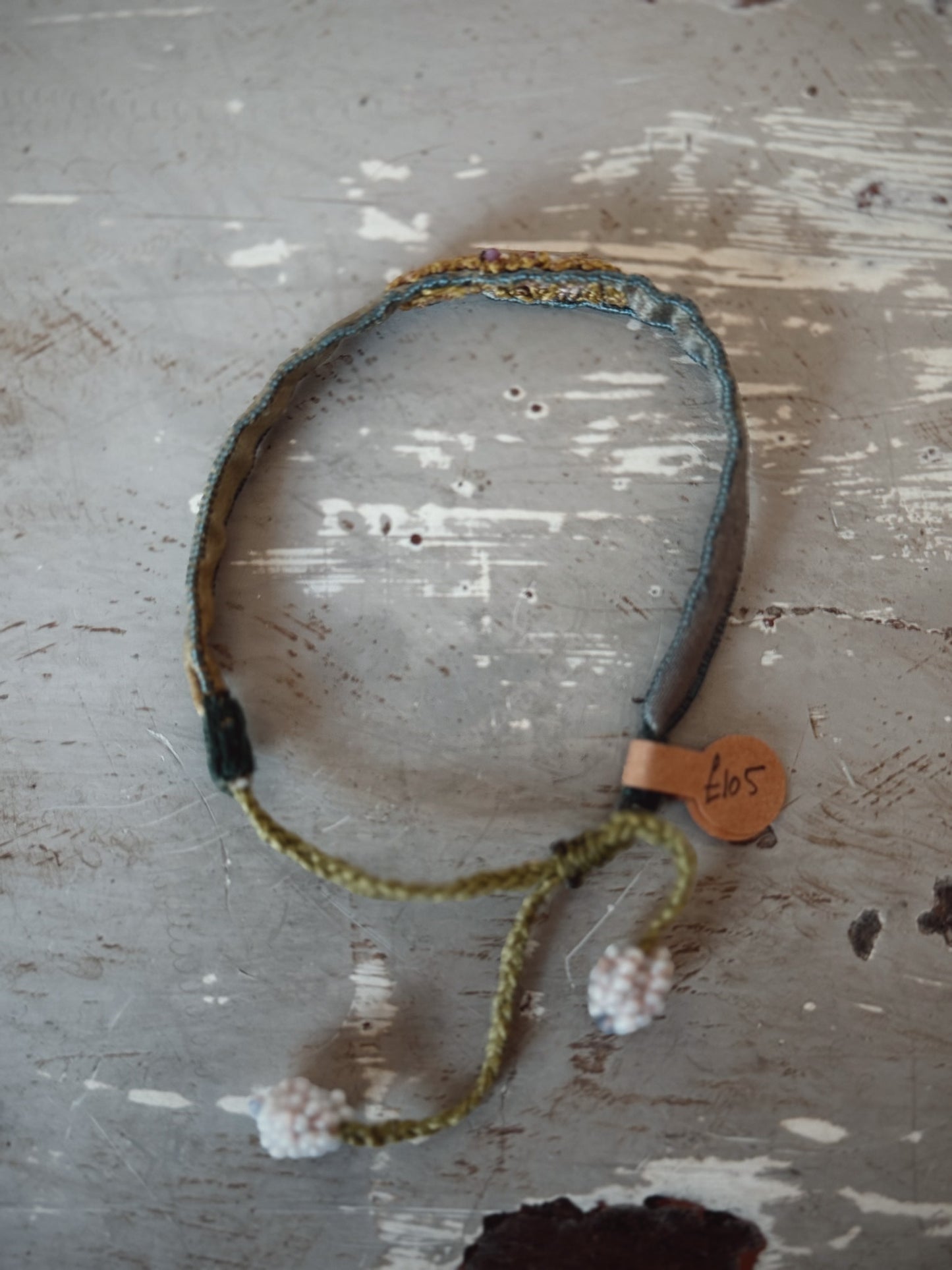 Antomoon Embroidered Silk Bracelet No.26