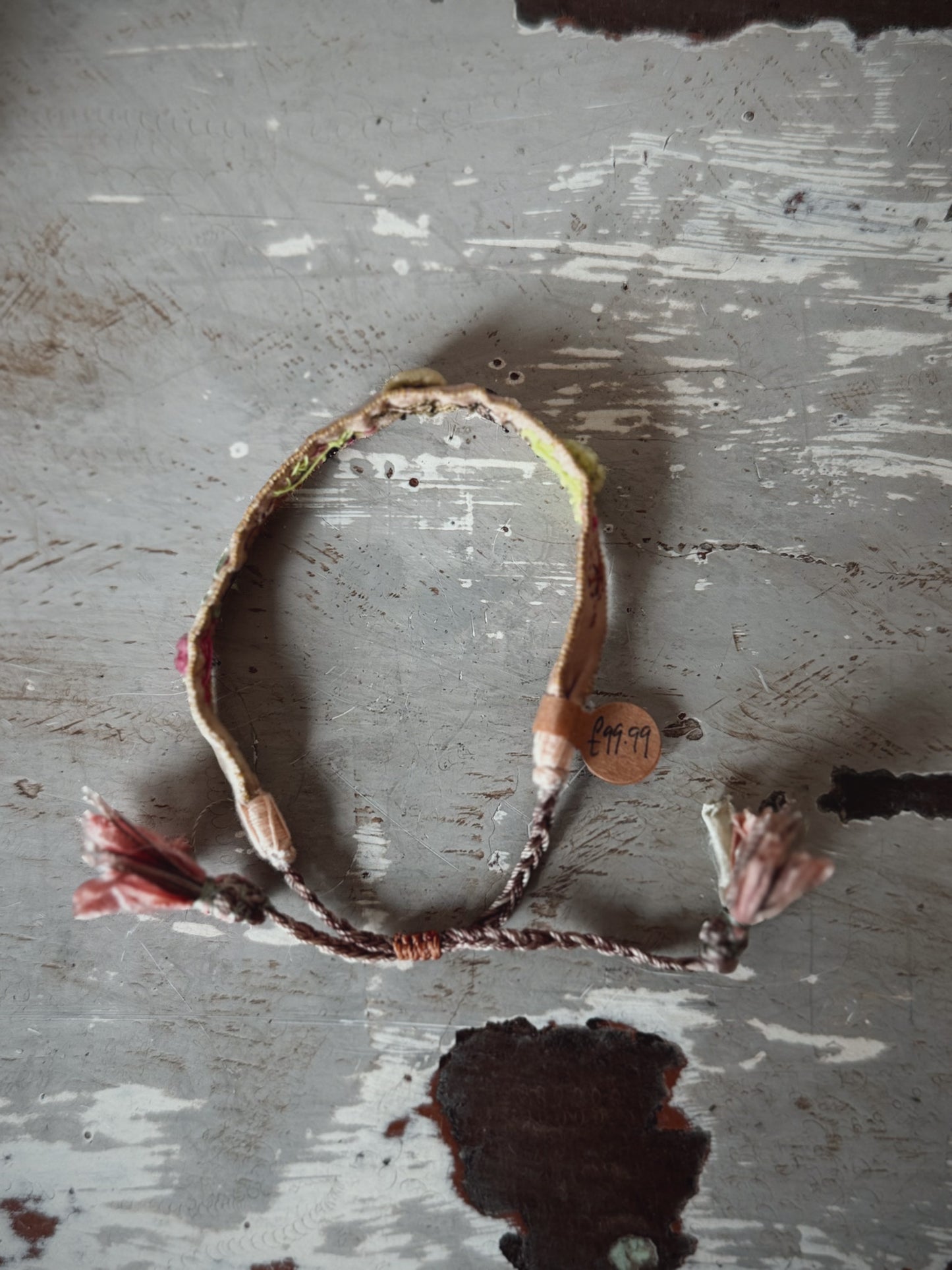 Antomoon Embroidered Silk Bracelet No.3