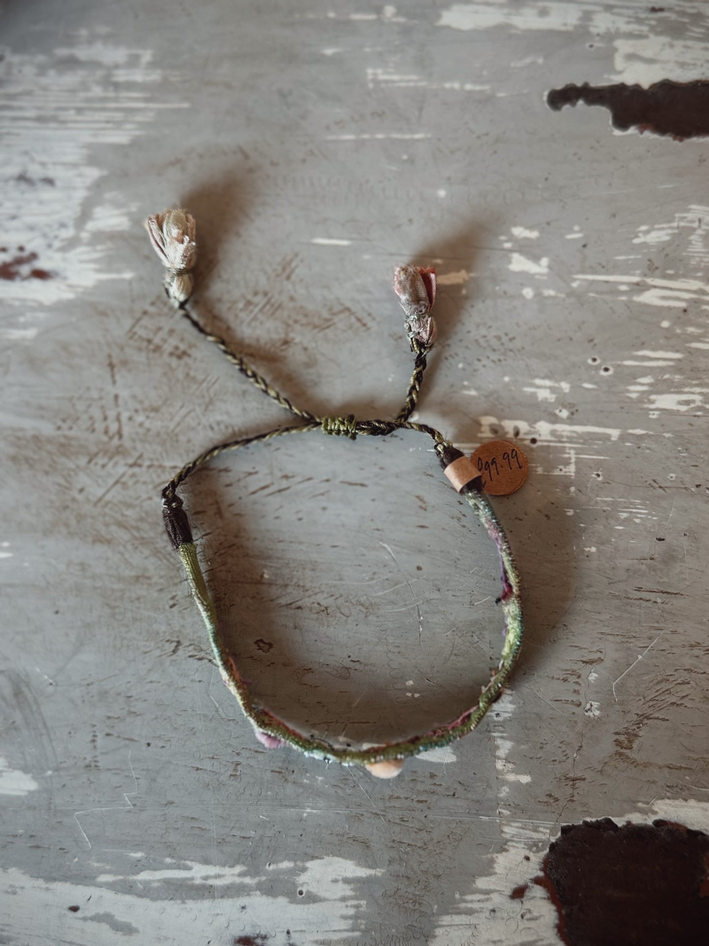 Antomoon Embroidered Silk Bracelet No.6