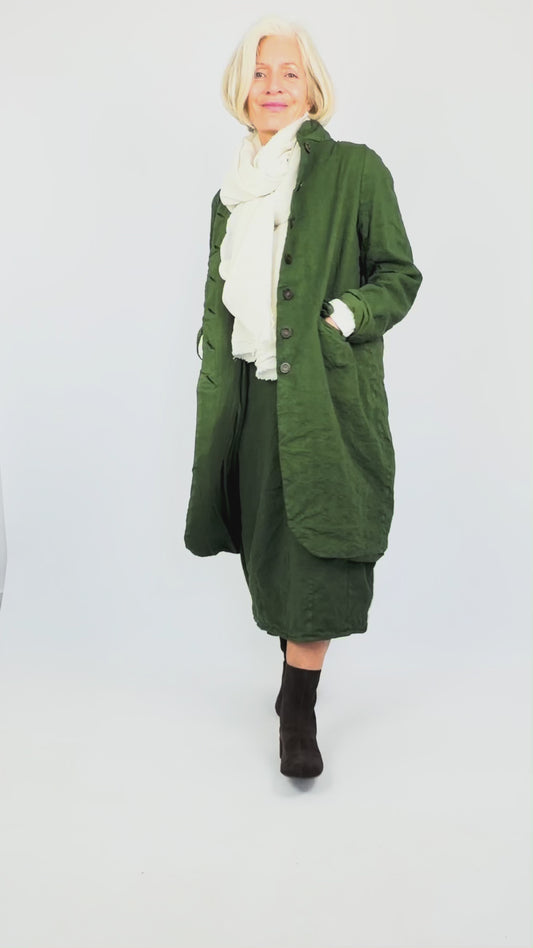 Hannoh Wessel  Marthe Coat Dark Green