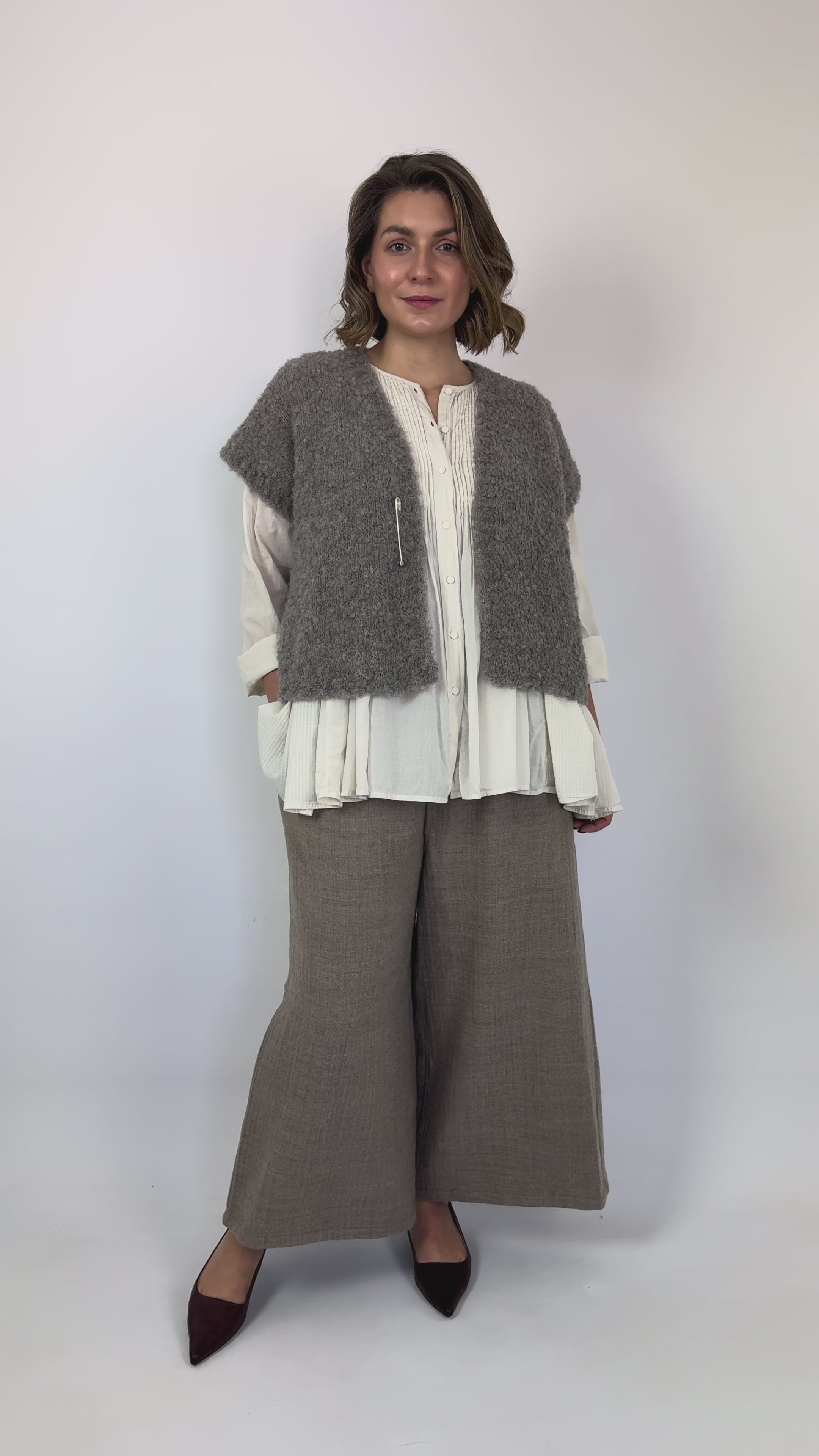 Maison de Soil 561A Pin Cardigan Grey – Cordelia James