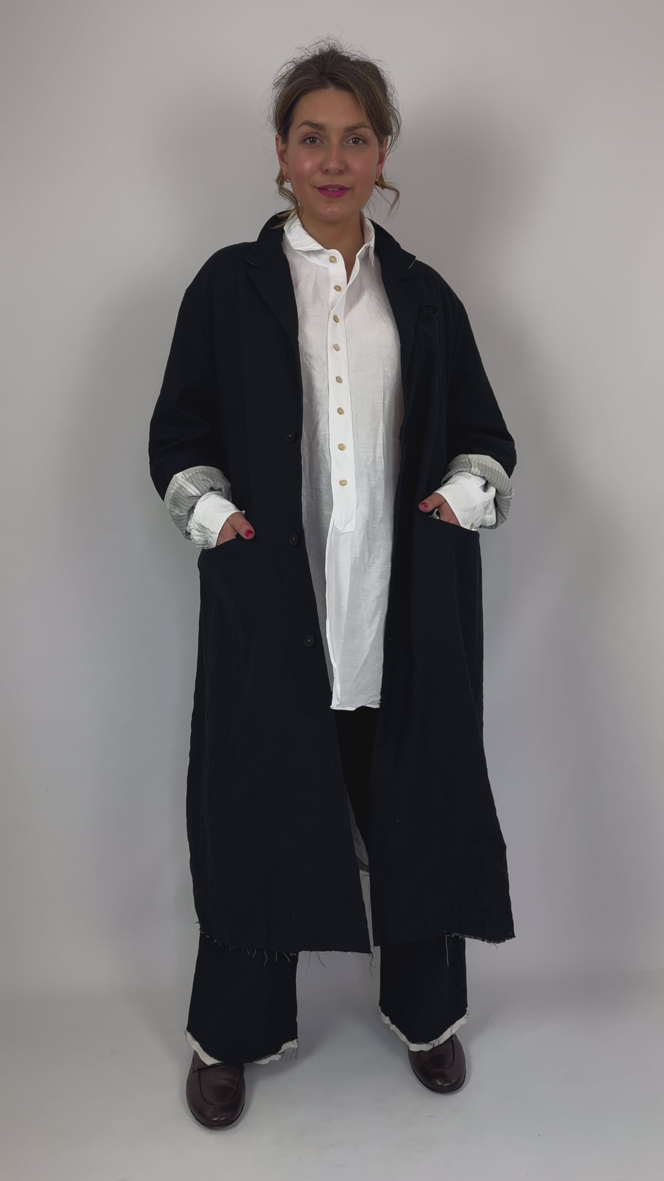 ジャケット・アウター KLASICA OOOO COAT Klasica 1983 Coat Black – Cordelia James