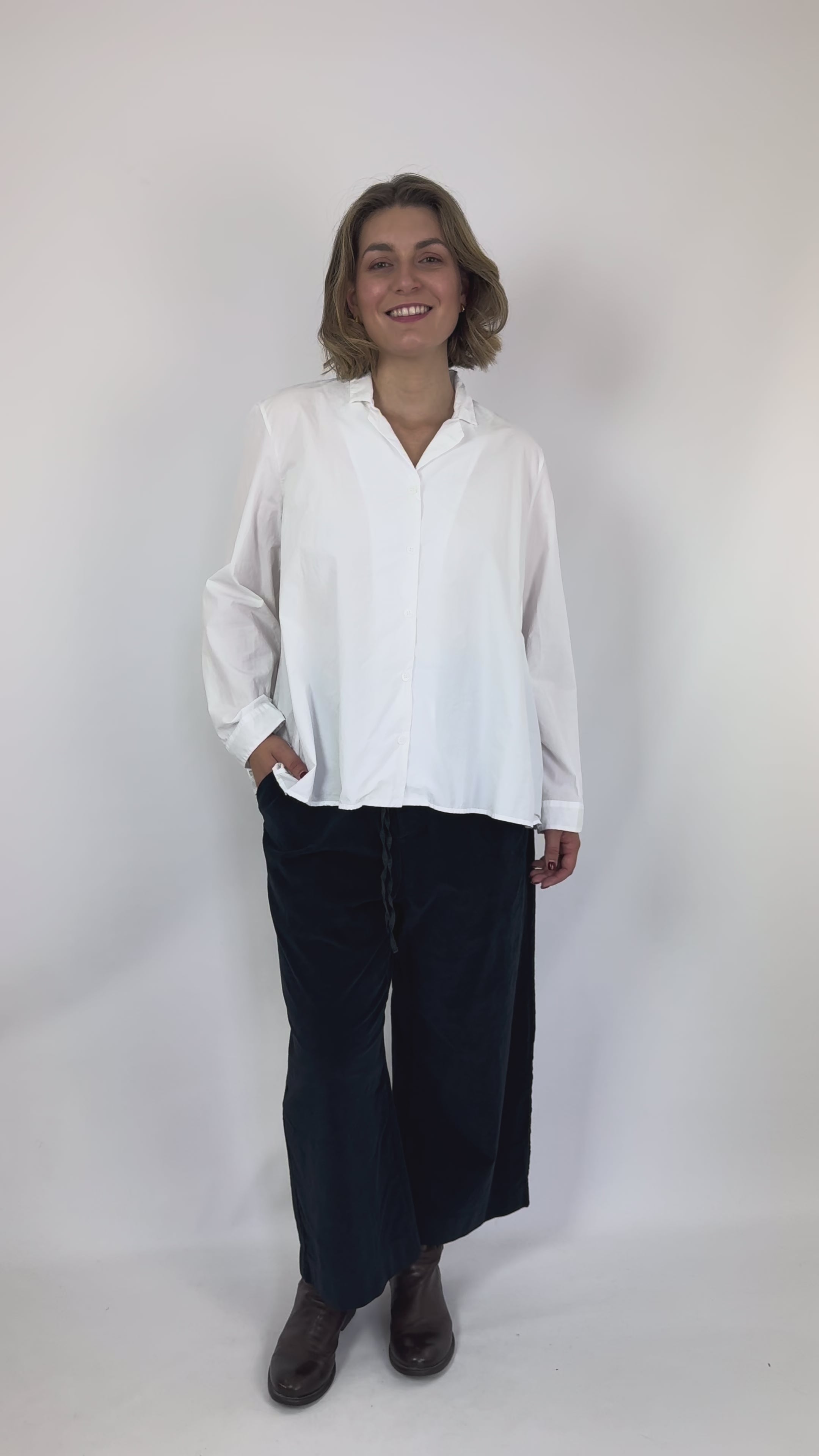 Bergfabel ホワイト 長袖シャツ Bergfabel Jenny Shirt White – Cordelia James