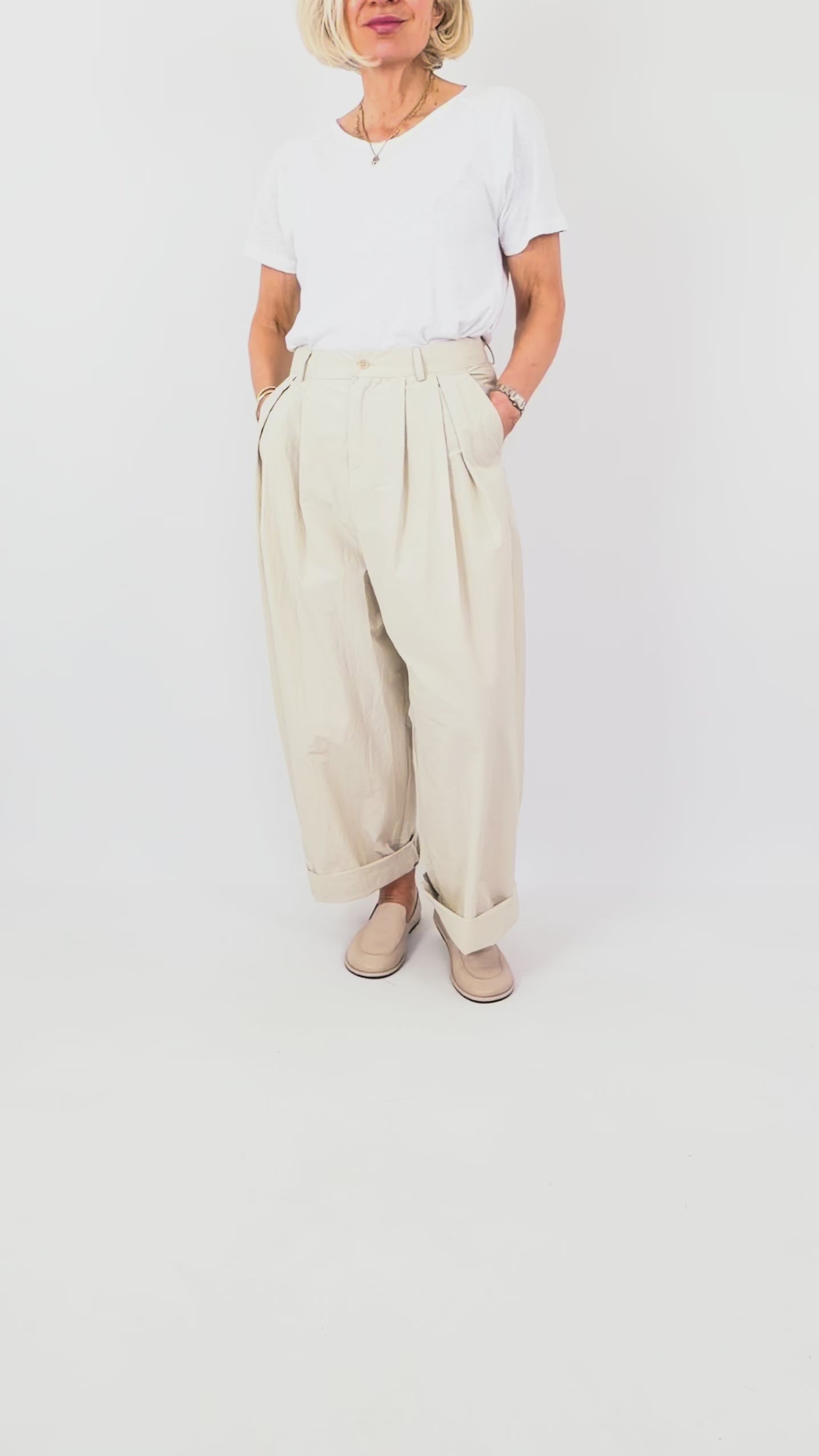 Apuntob 2048 Trousers Cappuccino – Cordelia James