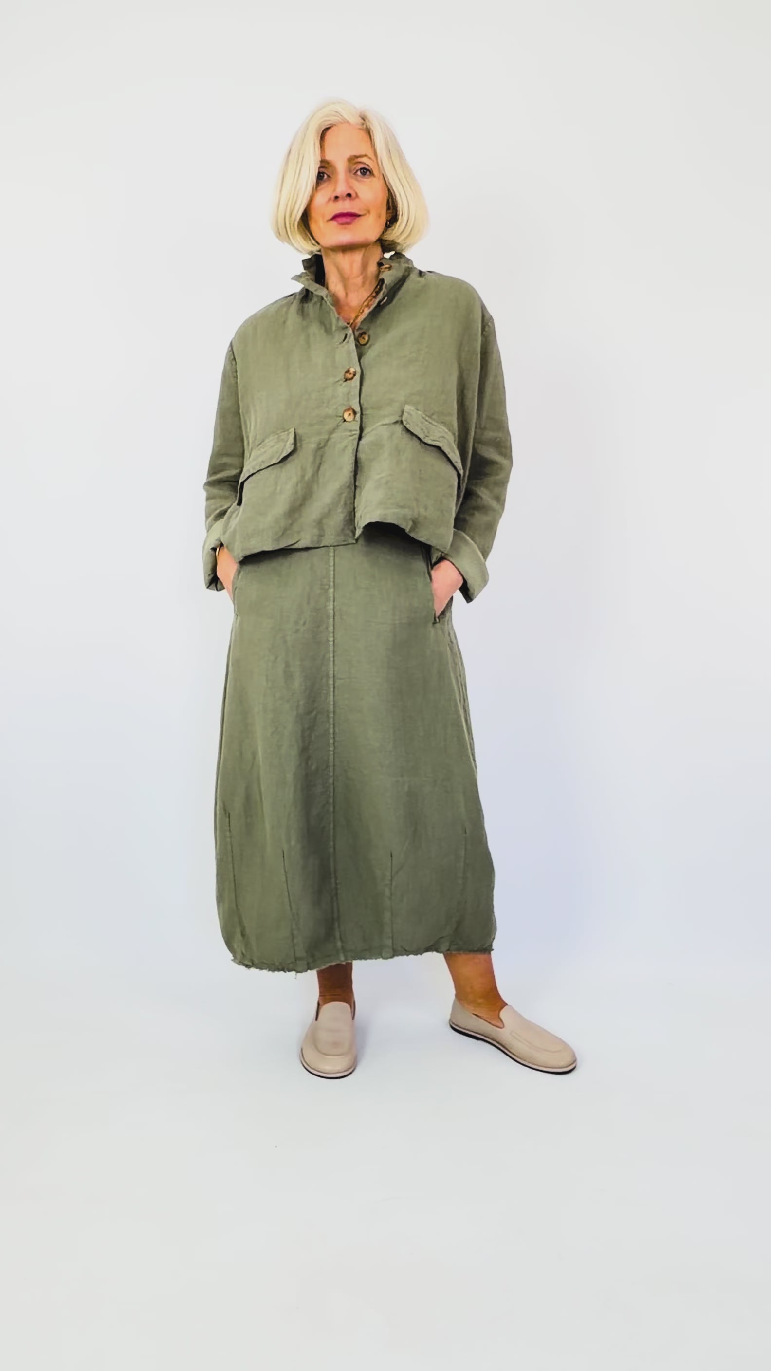 Hannoh Wessel Julia Jacket Khaki – Cordelia James