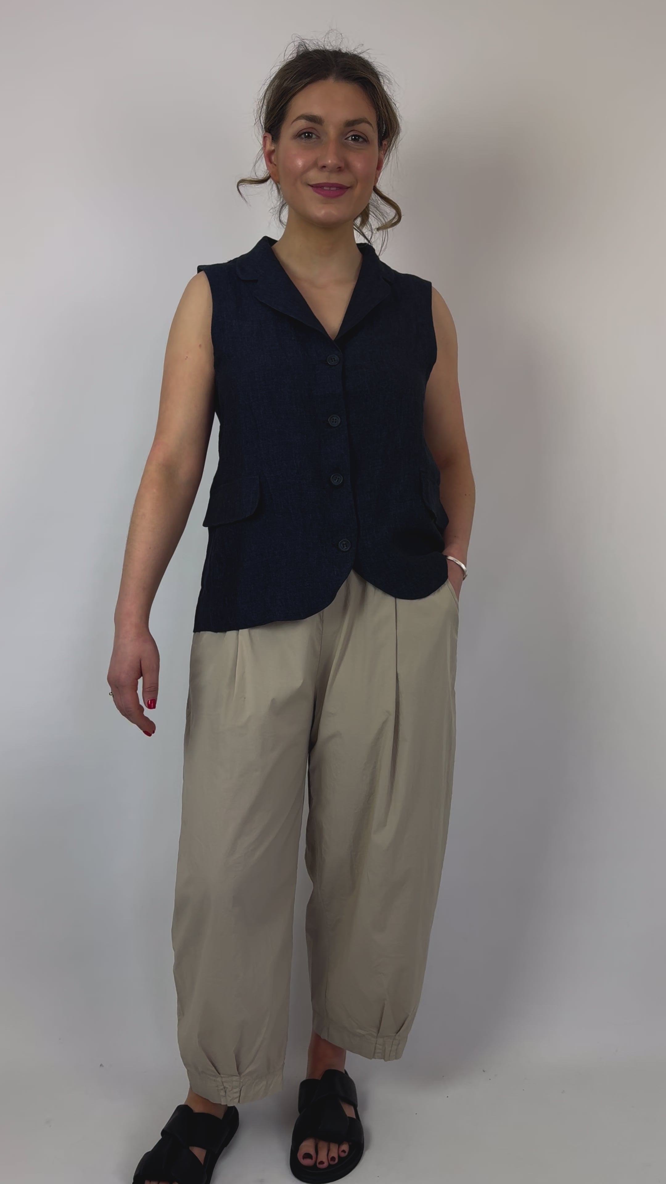Mama b Kimchi Waistcoat Blue – Cordelia James
