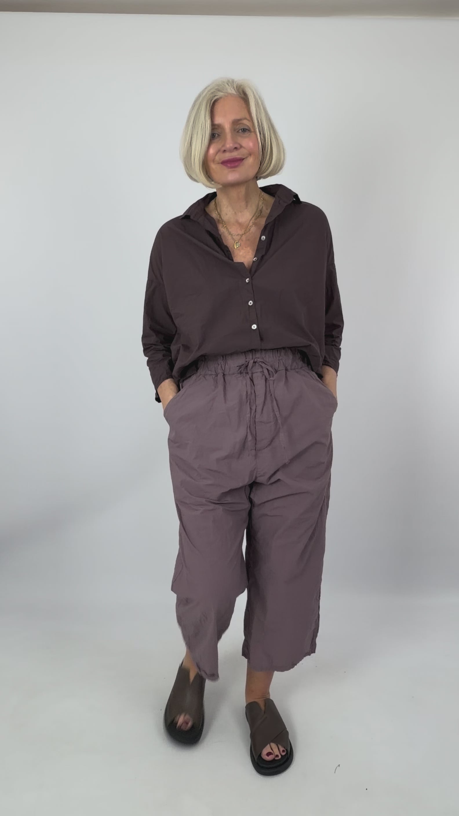 Album di Famiglia 178 TC W&S Trousers Mauve – Cordelia James