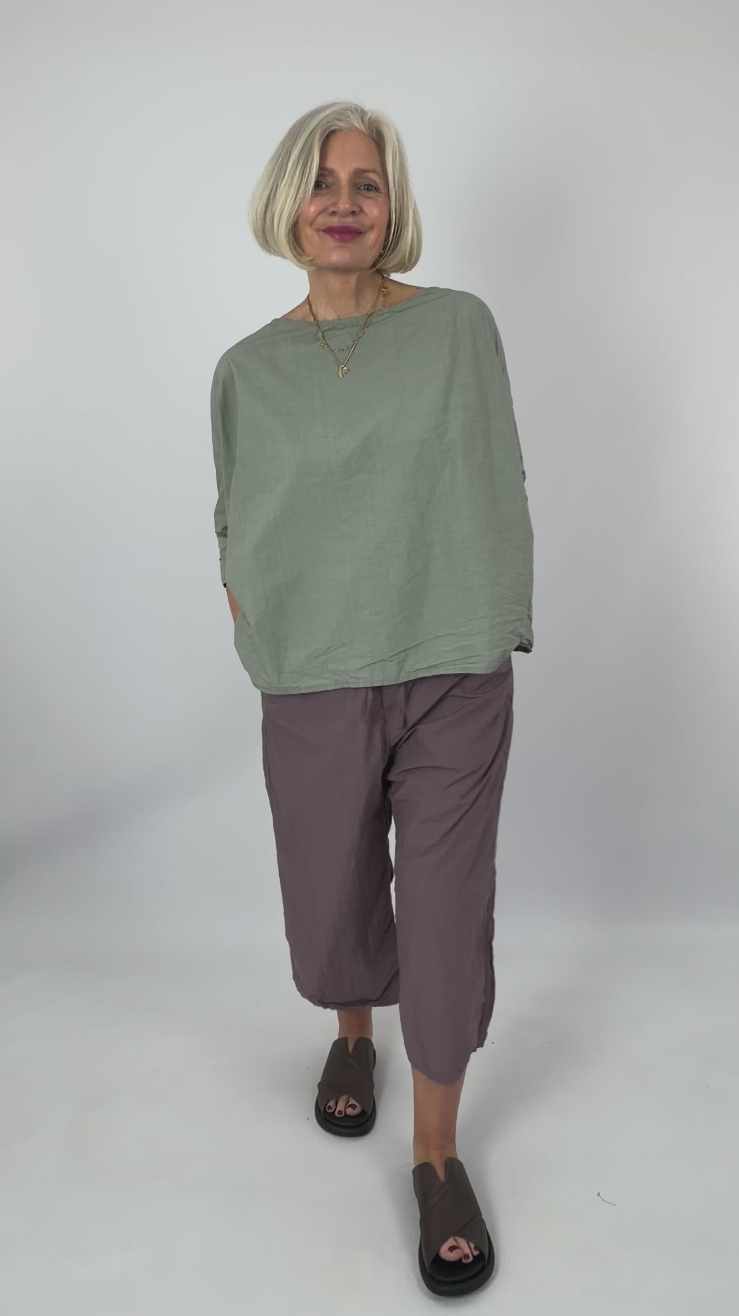 Album di Famiglia 12_118 TC Tunic Shirt Sage – Cordelia James