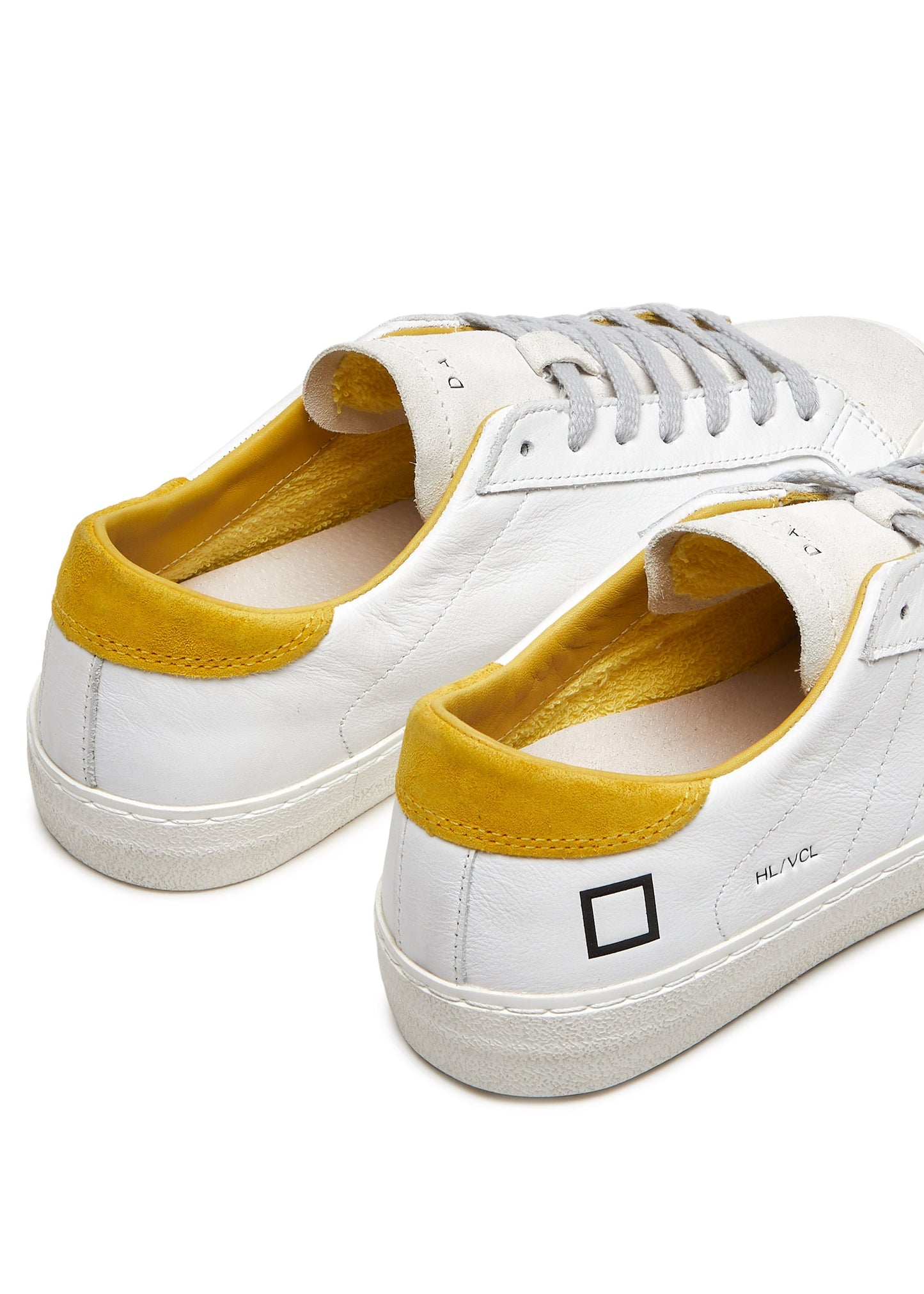 DATE Hill Low Trainers White/Yellow