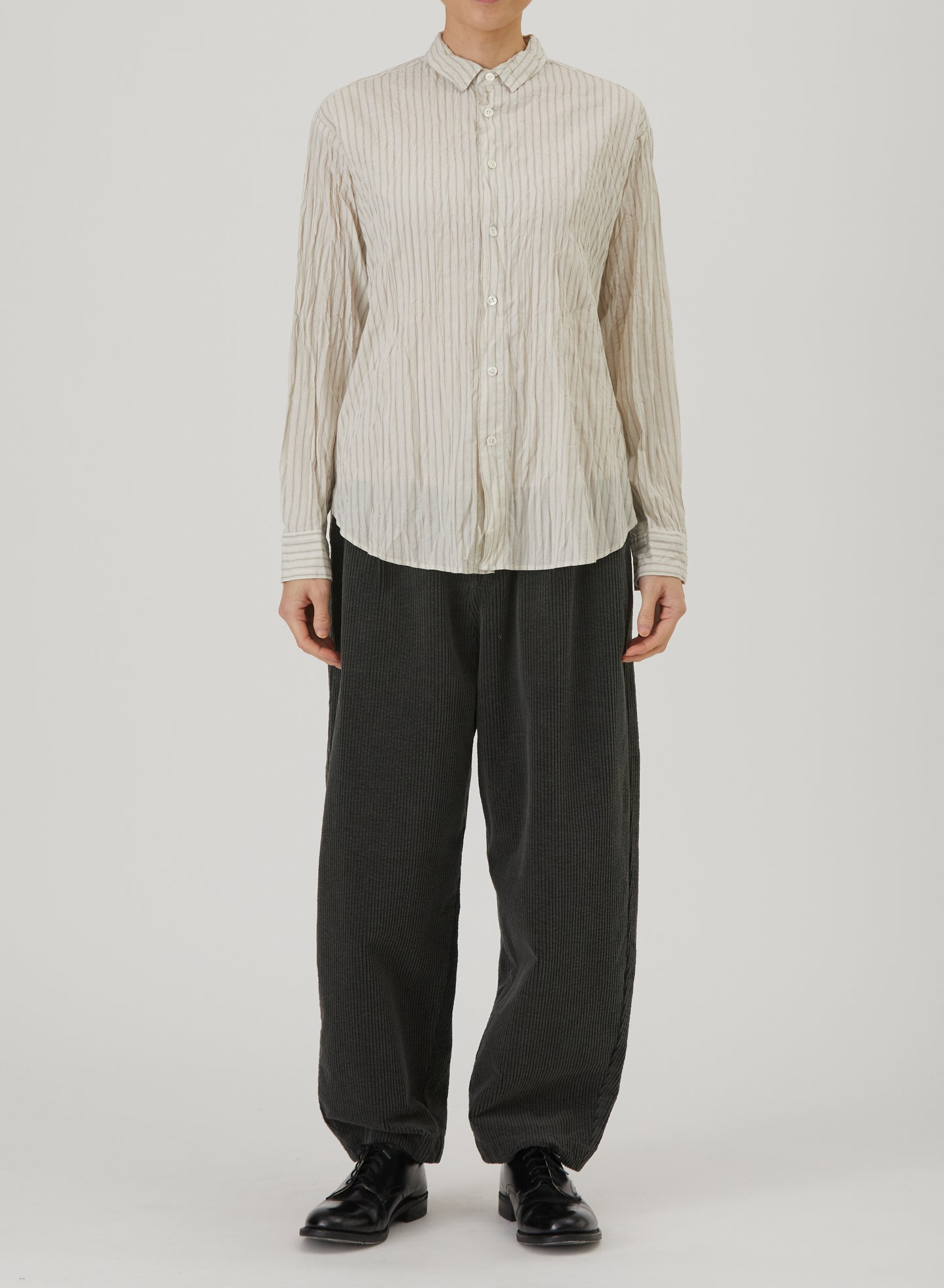 Pas De Calais 6855 Stripe Shirt Ivory